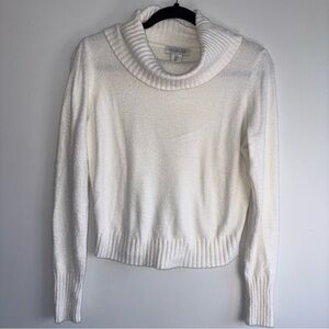 Rachel Zoe Elegant White Cowl Neck Sweater